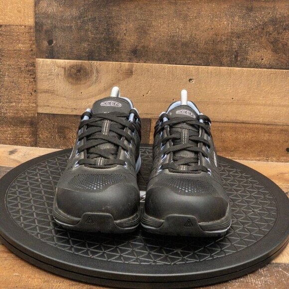 KEEN UTILITY ESD WOMENS ANKLE BOOTS BLACK ALLOY TOE SAFETY WORK SIZE 9.5M - Picture 2 of 9